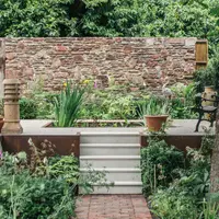 Beige Sawn Sandstone Bullnose Step