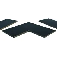 Charcoal Porcelain 5mm Pencil Round Coping Stones