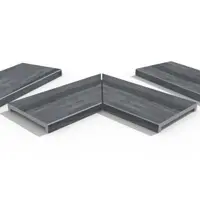 Cinder Porcelain 40mm Downstand Coping Stones