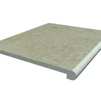 Cream Porcelain 36mm Bullnose Step