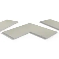 Florence White Porcelain 20mm Bullnose Coping Stones