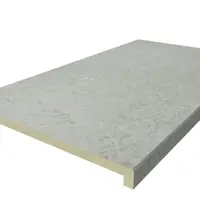 Frosty Grey Porcelain 40mm Downstand Step