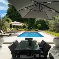 Light Grey Porcelain 20mm Bullnose Coping Stones