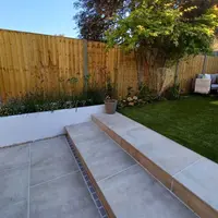 Cream Porcelain 5mm Chamfered Step