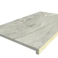 Marble Grey Porcelain 40mm Downstand Step