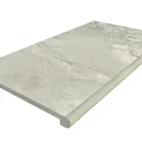 Marble Grey Porcelain 36mm Bullnose Step