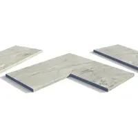 Marble Grey Porcelain 5mm Pencil Round Coping Stones