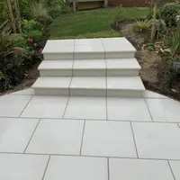 Sandy White Porcelain 20mm Bullnose Step
