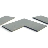 Platinum Grey Porcelain 5mm Pencil Round Coping Stones