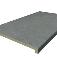 Platinum Grey Porcelain 40mm Downstand Step