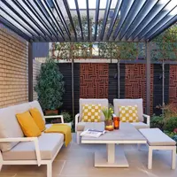 Proteus Grey 3x3 Aluminium Pergola