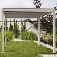 Proteus White 3x3 Aluminium Pergola