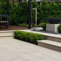 Slab Khaki Porcelain 5mm Chamfered Step