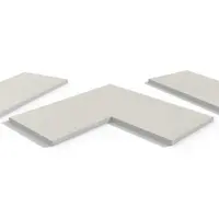 Sandy White Porcelain 5mm Pencil Round Coping Stones