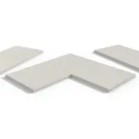 Sandy White Porcelain 5mm Chamfered Coping Stones
