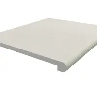Sandy White Porcelain 36mm Bullnose Step