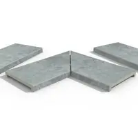 Silver Contro Porcelain 40mm Downstand Coping Stones