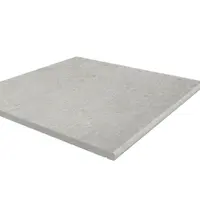 Silver Grey Porcelain 20mm Bullnose Step