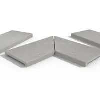 Silver Grey Porcelain 40mm Downstand Coping Stones