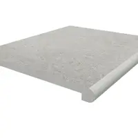 Silver Grey Porcelain 36mm Bullnose Step