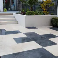 Slab Khaki Porcelain 5mm Pencil Round Step