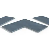 Slab Coke Porcelain 5mm Chamfered Coping Stones