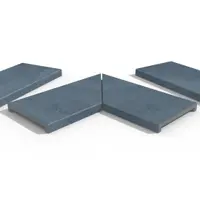 Slab Coke Porcelain 40mm Downstand Coping Stones
