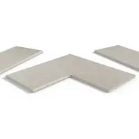 Slab Khaki Porcelain 20mm Bullnose Coping Stones