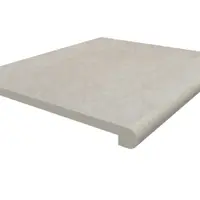 Slab Khaki Porcelain 36mm Bullnose Step
