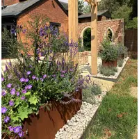 Corten Steel Cube Trough Planter