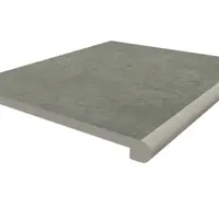 Steel Grey Porcelain 36mm Bullnose Step
