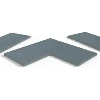 Trendy Black Porcelain 5mm Chamfered Coping Stones