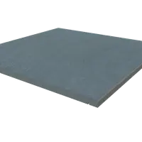 Trendy Black Porcelain 5mm Chamfered Step