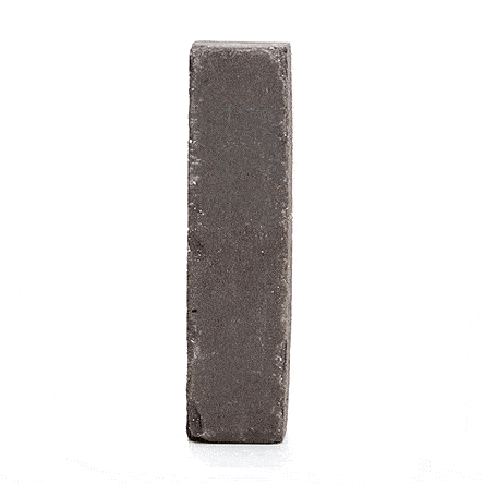 Single Lugano clay paver standing upright and revolving to show smooth and sanded faces. Free UK delivery available.