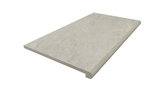 900x560mm Astor Grey porcelain 36mm bullnose step tread, with 10-year guarantee, and free next-day delivery available.