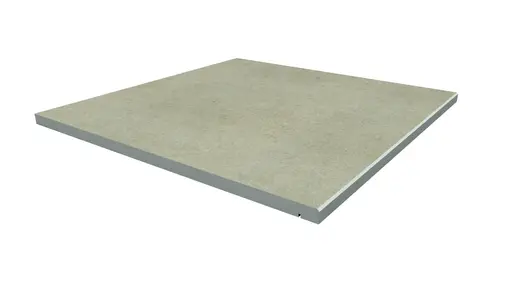 Cream Porcelain 600x600mm step with 5mm chamfered edge. Free next-day UK delivery available. Comes with 10-year guarantee.