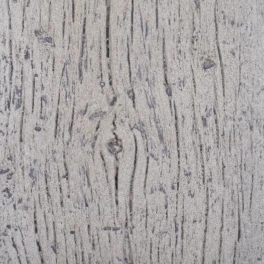 Very close detail of knot in plank of Driftwood Millboard decking, showing hand-touched colour and realistic grain.