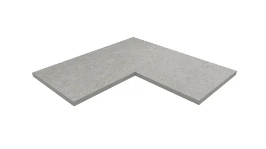 Silver Grey corner coping with 5mm pencil round edge profile, with 10-year guarantee and free next-day delivery available.