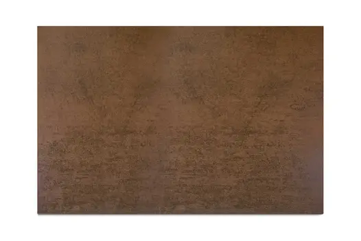 Single Steel Corten DesignClad panel, showing brown and black tones, against white background. Free UK delivery available.