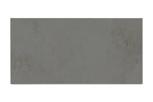 Single panel of Valencia Grey compact DesignClad exterior wall cladding, showing markings and tones. Free UK delivery available.